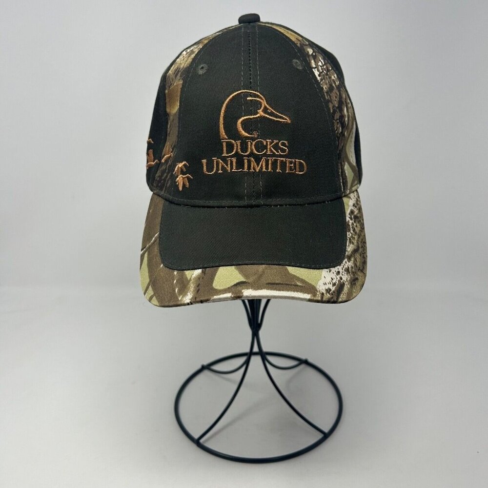 Ducks Unlimited Volunteer Camo Ball Cap Hat Adjustable Embroidered Outdoors
